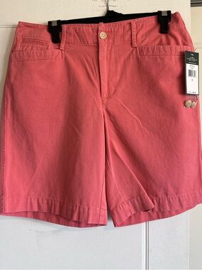 NWT Ralph Lauren Jeans Co Coral Women’s size 8 100% Cotton Chino Shorts Coastal